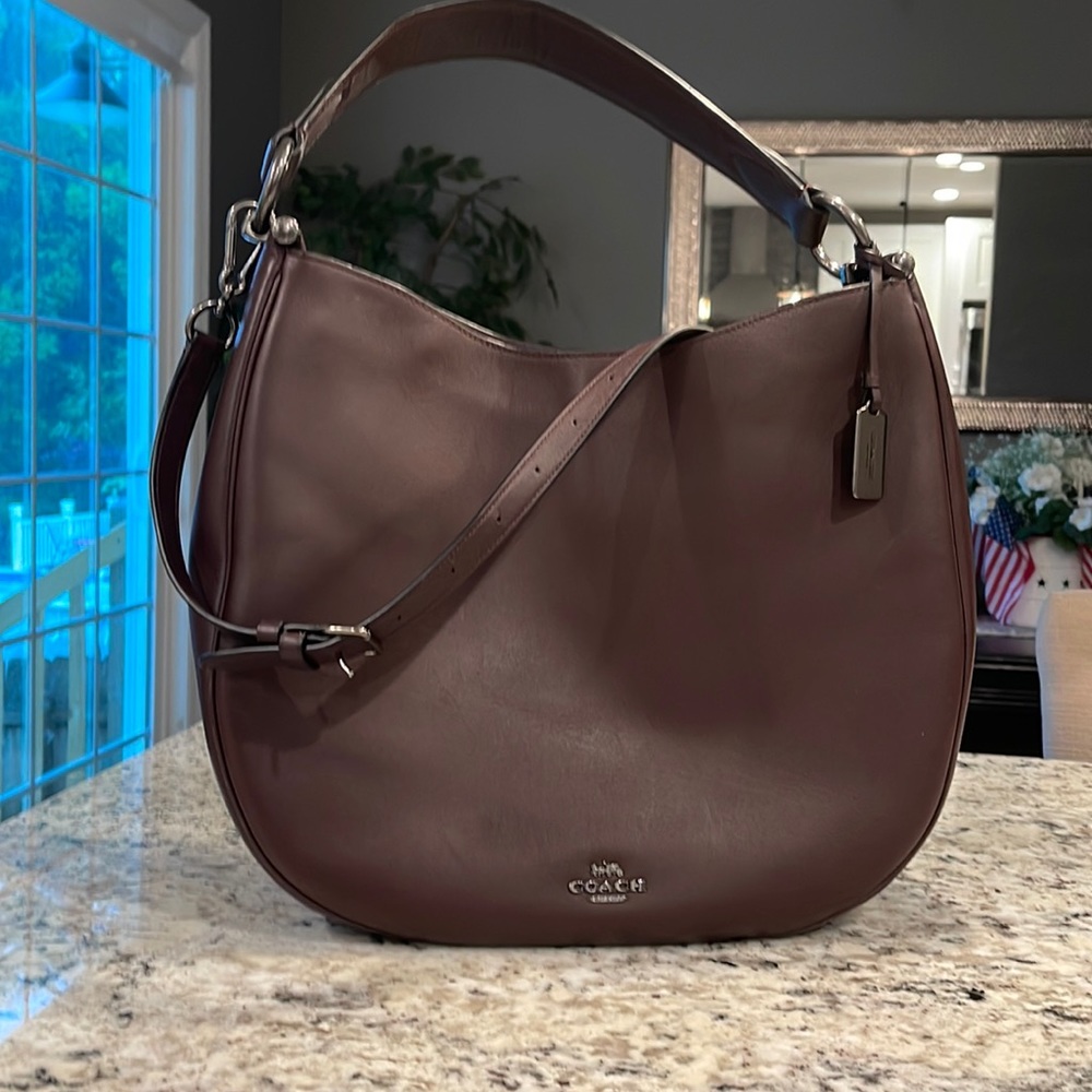 Coach Nomad Crossbody-Oxblood with Gunmetal Hardware